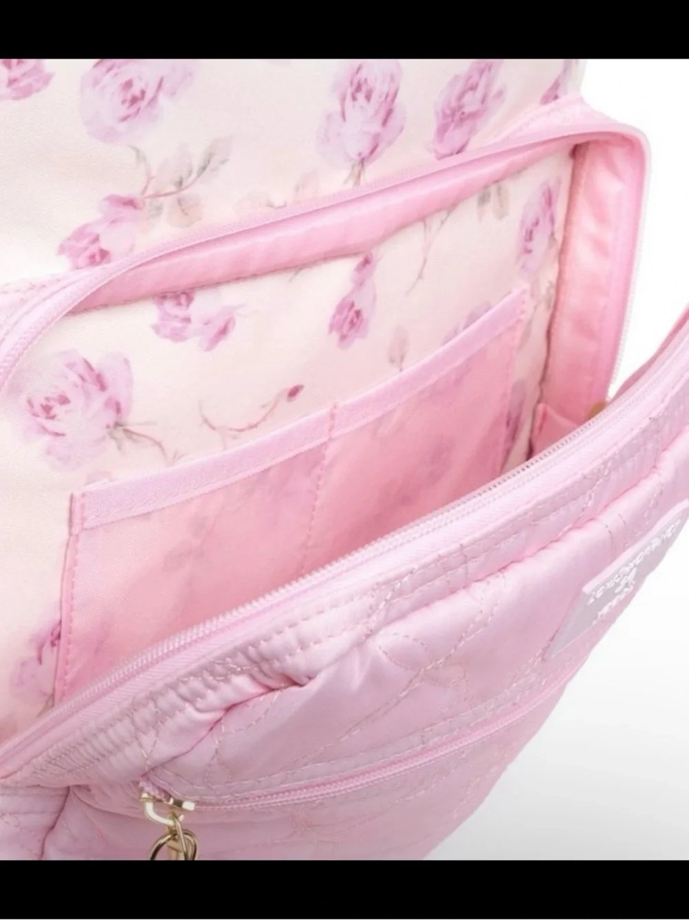 LoveShack Fancy x Target Yoobi Ribbon Rosa Backpack Sterling Dusk